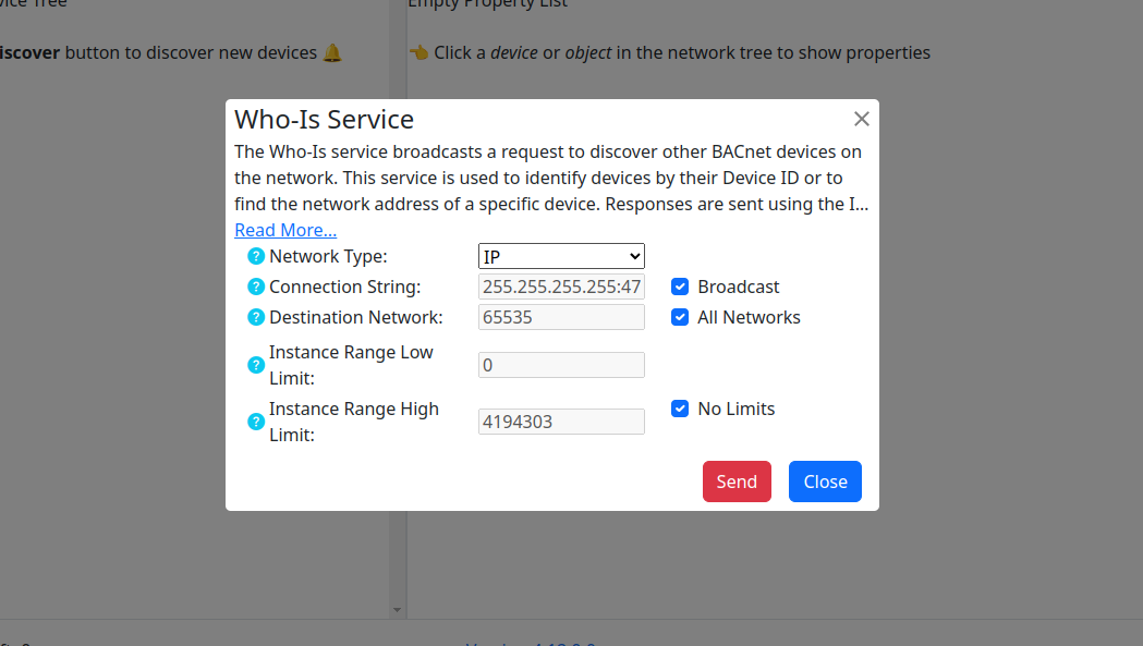 WhoIs Dialog