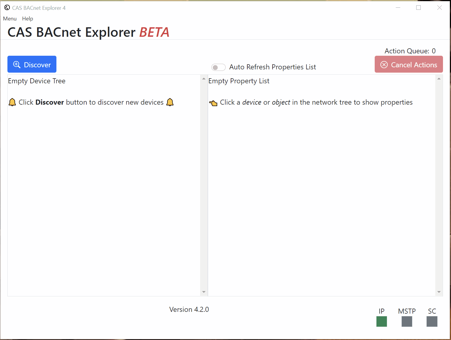 Discovery Dialog